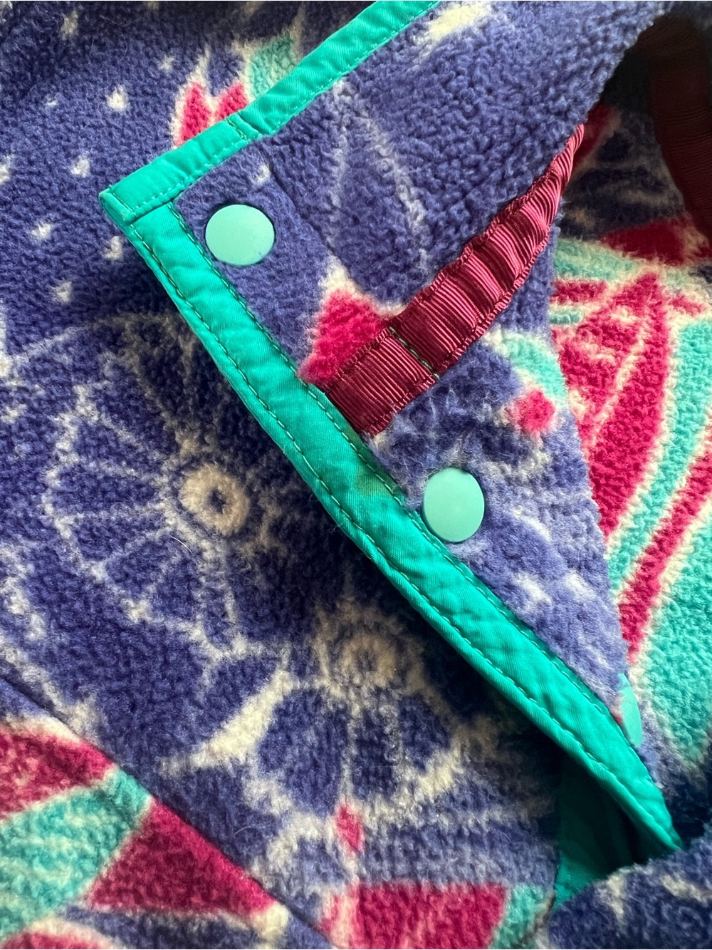 Patagonia Harvest Moon Owl Print Synchilla Medium Fleece - Picture 3 of 5